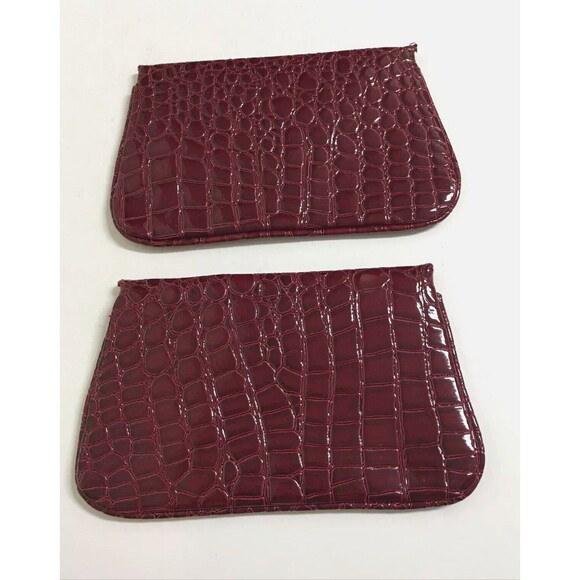 4 Bare Escentuals Minerals Cosmetic Makeup Bag CLUTCH Red NEW - Picture 4 of 8